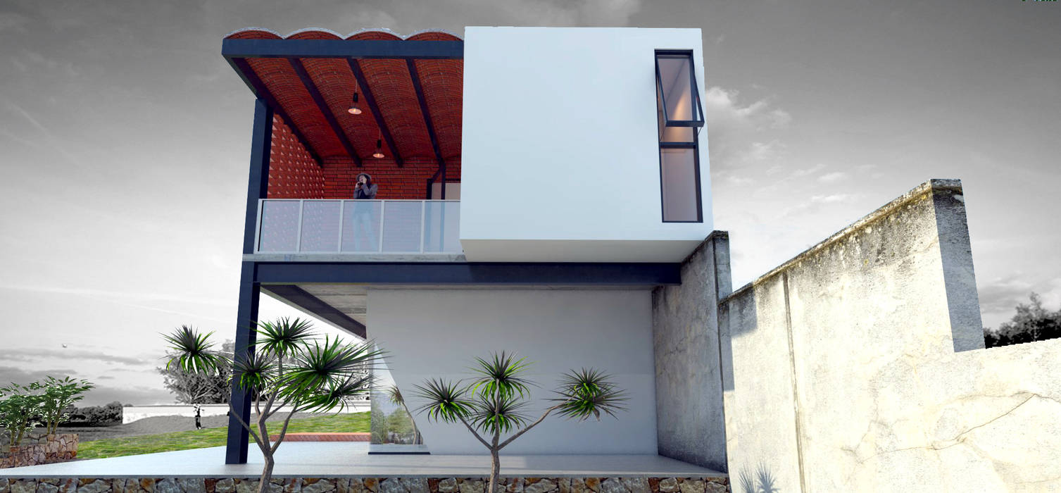Casa Ilusión , Vintark arquitectura Vintark arquitectura Дома в стиле модерн Кирпичи