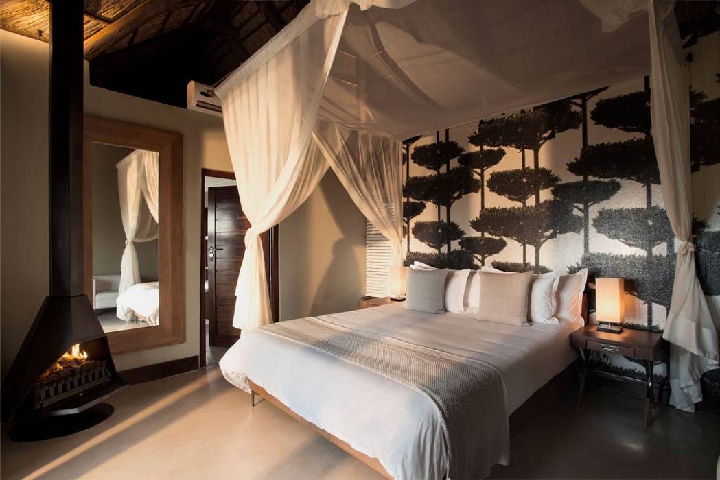 Mhondoro, een Lodge in Zuid-Afrika, All-In Living All-In Living Modern Bedroom