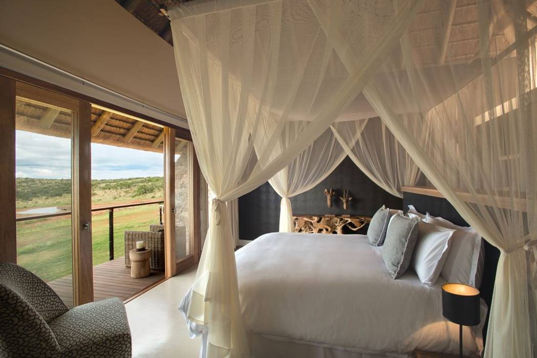 Mhondoro, een Lodge in Zuid-Afrika, All-In Living All-In Living Modern style bedroom