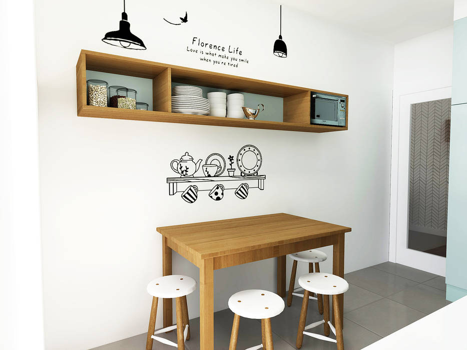 homify Dapur Gaya Skandinavia