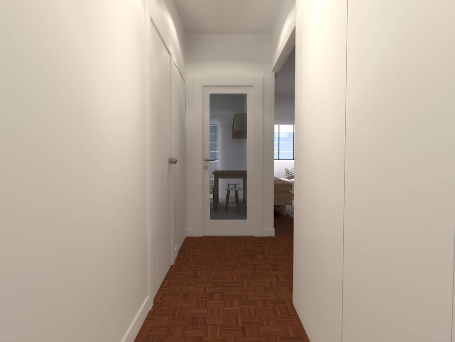 homify Scandinavian style corridor, hallway& stairs