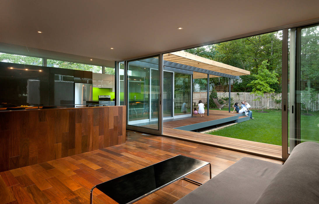 Casa Abierta, KUBE architecture KUBE architecture Salas modernas