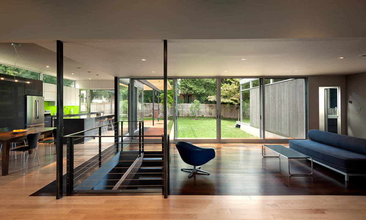 Casa Abierta, KUBE architecture KUBE architecture Modern living room