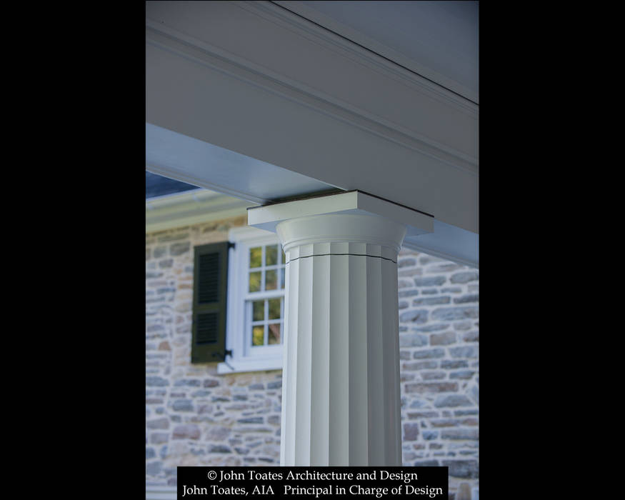 Column Detail John Toates Architecture and Design Classic style balcony, porch & terrace