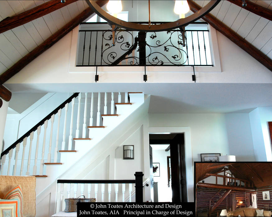 Stair John Toates Architecture and Design Classic style corridor, hallway and stairs interior,stair,renovation,addition,balcony