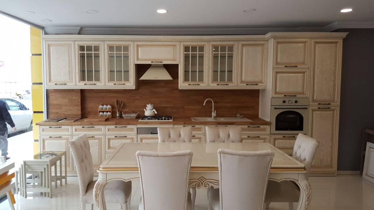 homify Kitchen Wood Wood effect Cabinets & shelves