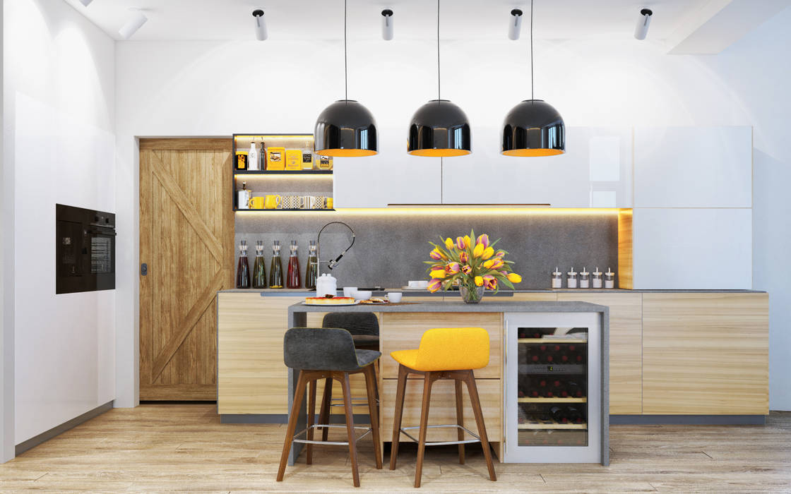 homify Scandinavian style kitchen