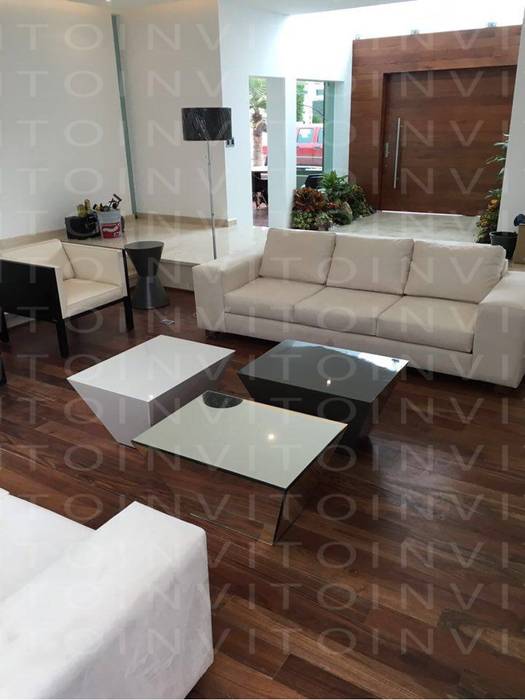 Proyecto Residencial Pachuca, INVITO INVITO Phòng khách phong cách tối giản Side tables & trays