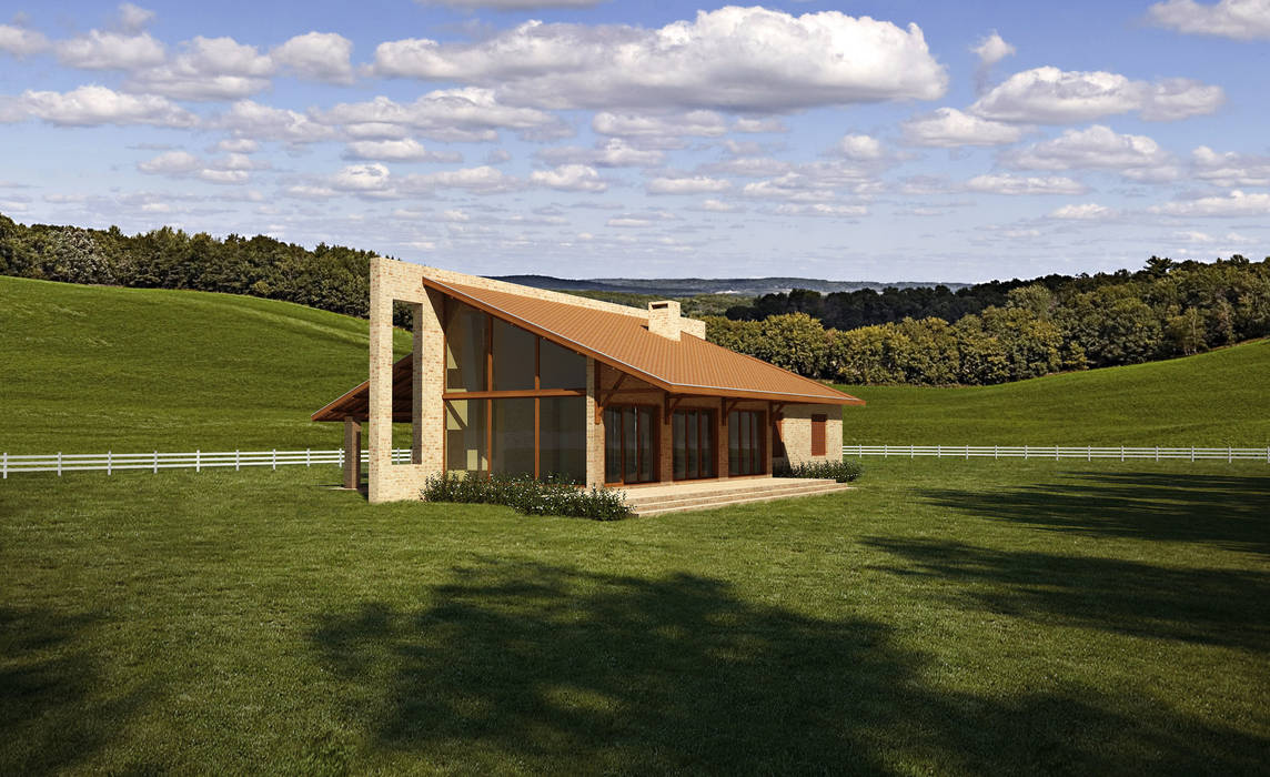 Casa na fazenda, Lozí - Projeto e Obra Lozí - Projeto e Obra Casas de estilo rural