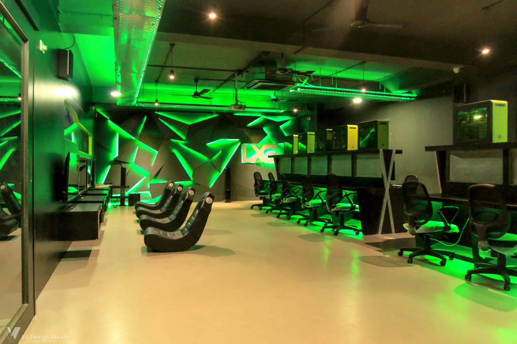 LXG - Gaming Arena, V5 Design Studio V5 Design Studio Commercial spaces MDF Commercial Spaces