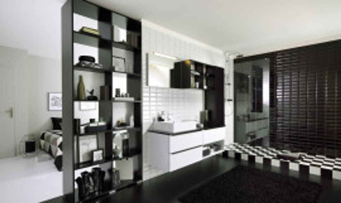 Modern design Black & White Bathroom Schmidt Kitchens Barnet Modern style bathrooms MDF ​Modern design Black & White Bathroom,custom made cabinets schmidt barnet