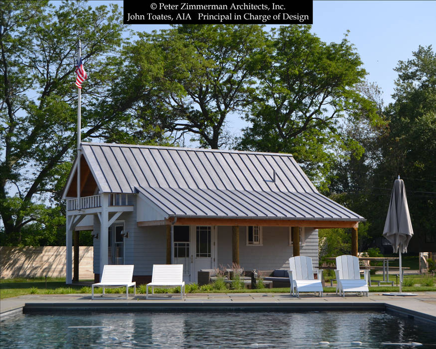 Ocean Front Boathouse and Pool Complex, John Toates Architecture and Design John Toates Architecture and Design Kolam Renang