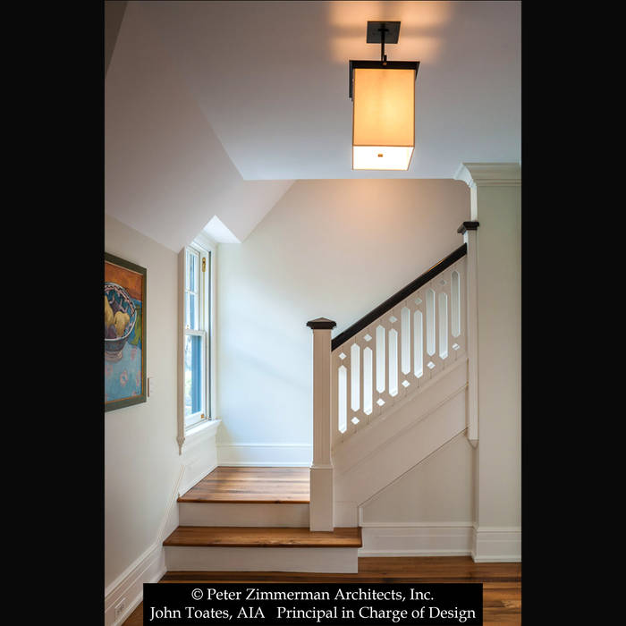 Stair Hall John Toates Architecture and Design Classic style corridor, hallway and stairs interior,stair,wood flooring