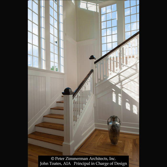 Stair Hall John Toates Architecture and Design Classic style corridor, hallway and stairs