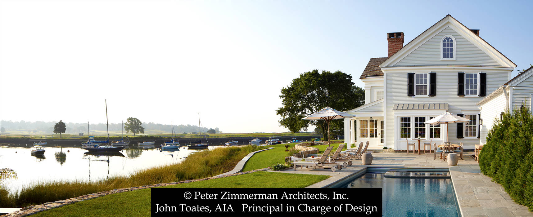 New Greek Revival House - Southport, CT, John Toates Architecture and Design John Toates Architecture and Design Casas clásicas