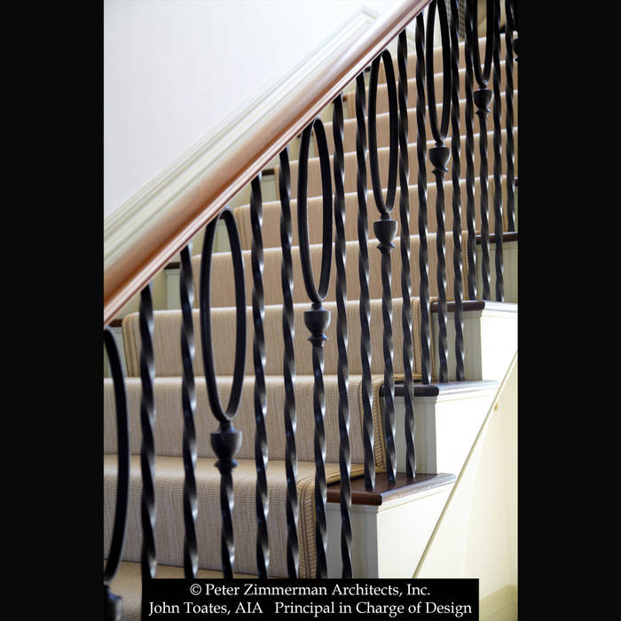 Stair John Toates Architecture and Design Classic corridor, hallway & stairs