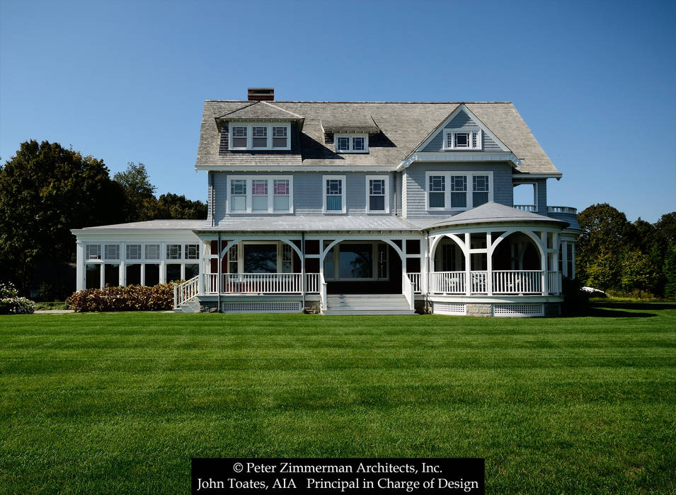 Queen Anne Addition & Renovation - Westport, CT, John Toates Architecture and Design John Toates Architecture and Design Rumah Klasik