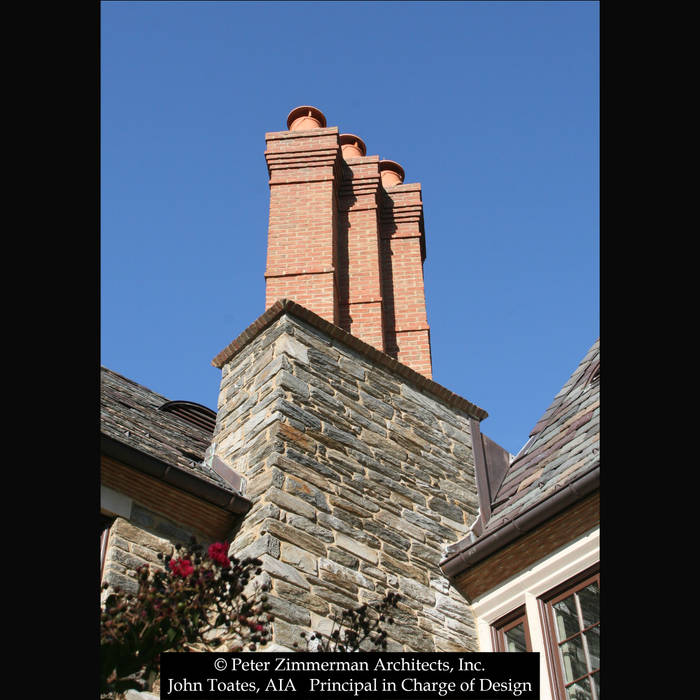 Chimney Detail John Toates Architecture and Design Classic style houses