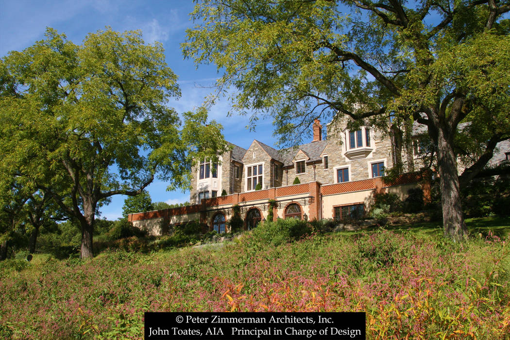 New English Estate House - Gladwyne, PA, John Toates Architecture and Design John Toates Architecture and Design Rumah Klasik