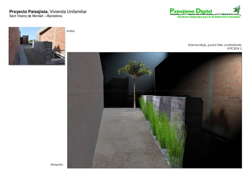 Jardin privado en Sant Vicenç de Montalt – Barcelona, Paisajismo Digital Paisajismo Digital