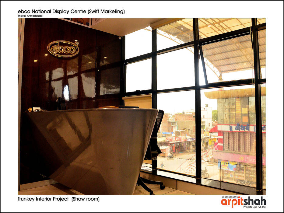 ebco Showroom @ Thaltej, SG Mall, ARPIT SHAH PROJECTS OPC PVT LTD. ARPIT SHAH PROJECTS OPC PVT LTD.