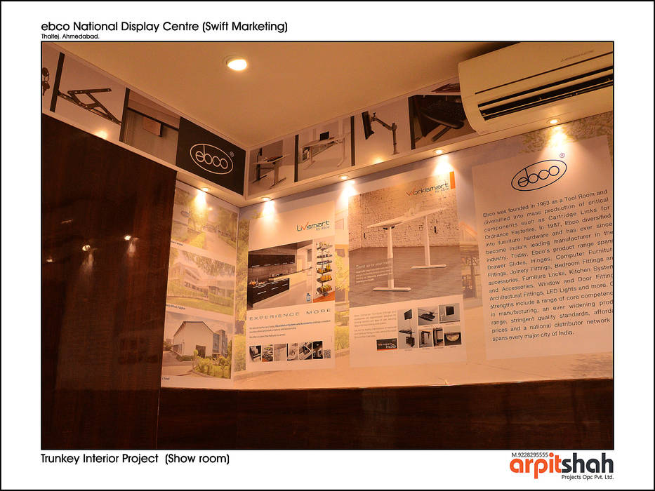 ebco Showroom @ Thaltej, SG Mall, ARPIT SHAH PROJECTS OPC PVT LTD. ARPIT SHAH PROJECTS OPC PVT LTD.