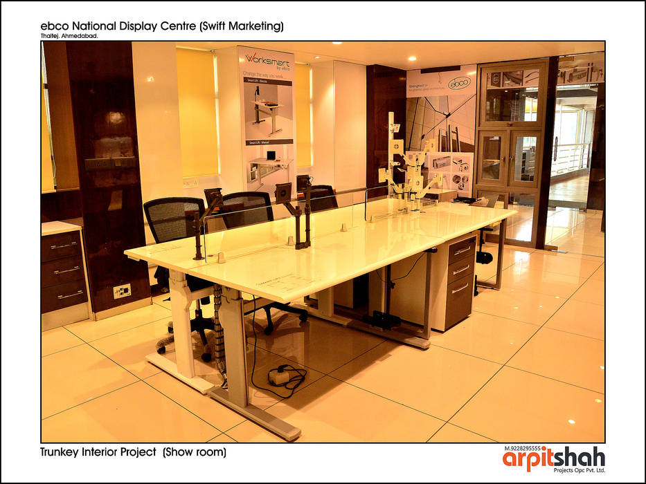 ebco Showroom @ Thaltej, SG Mall, ARPIT SHAH PROJECTS OPC PVT LTD. ARPIT SHAH PROJECTS OPC PVT LTD.