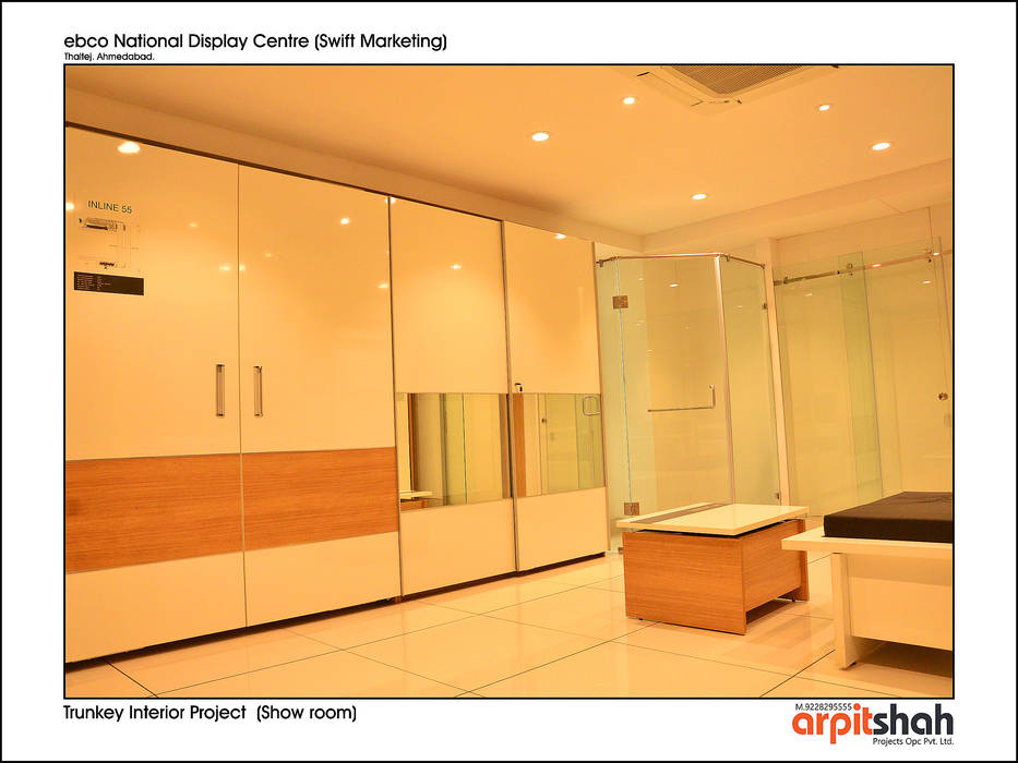 ebco Showroom @ Thaltej, SG Mall, ARPIT SHAH PROJECTS OPC PVT LTD. ARPIT SHAH PROJECTS OPC PVT LTD.