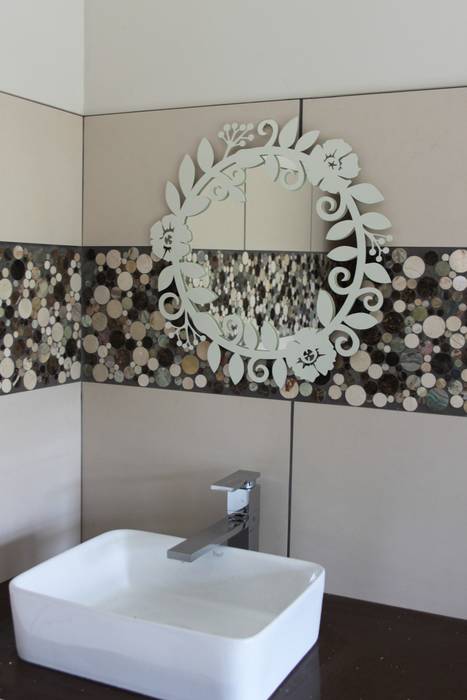 Bathroom Inside Out Interiors Country style bathroom bathroom,decorative details,mirror,laser cut mirror