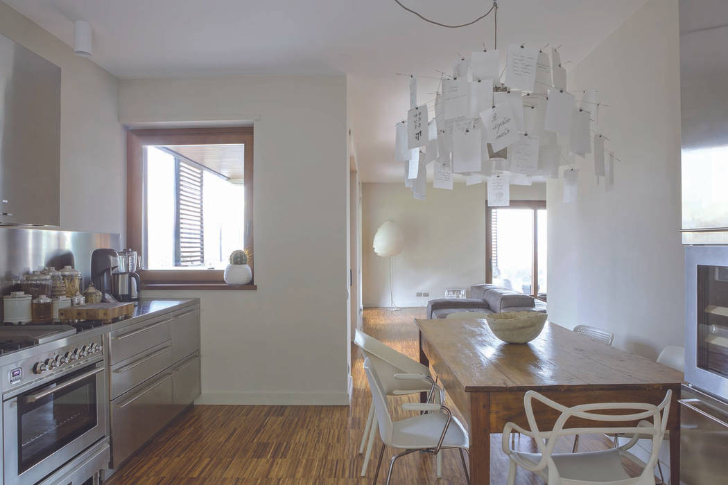 Interior with garden, mg2 architetture mg2 architetture Cucina moderna