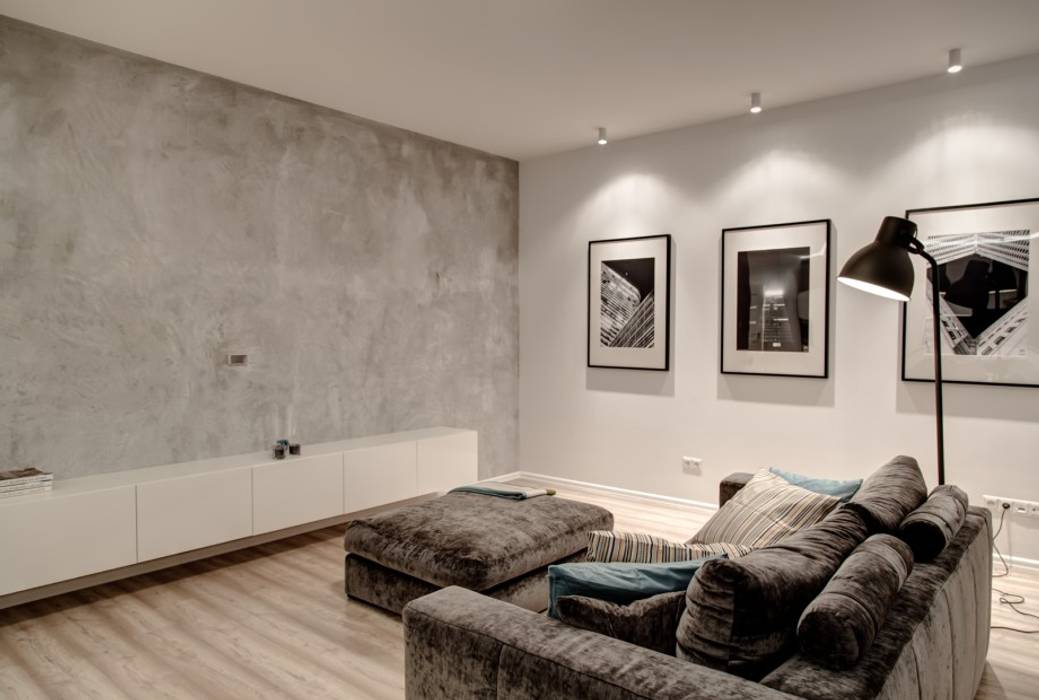 Beton, Perfect Space Perfect Space Moderne Wohnzimmer