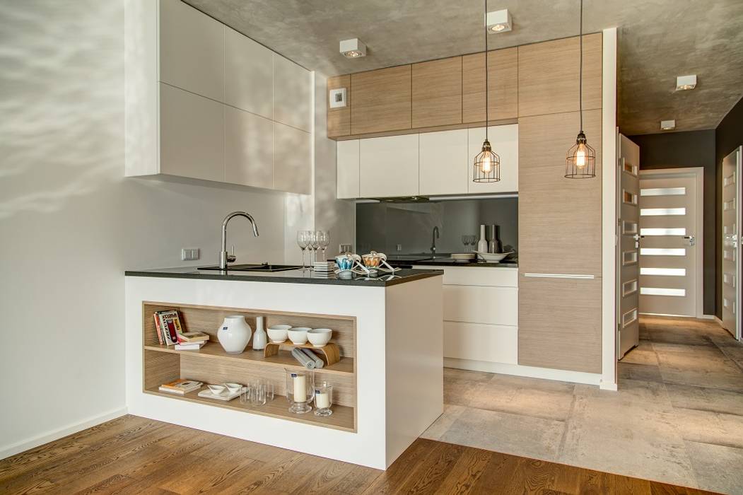 W kolorach ziemi, Perfect Space Perfect Space Minimalist kitchen