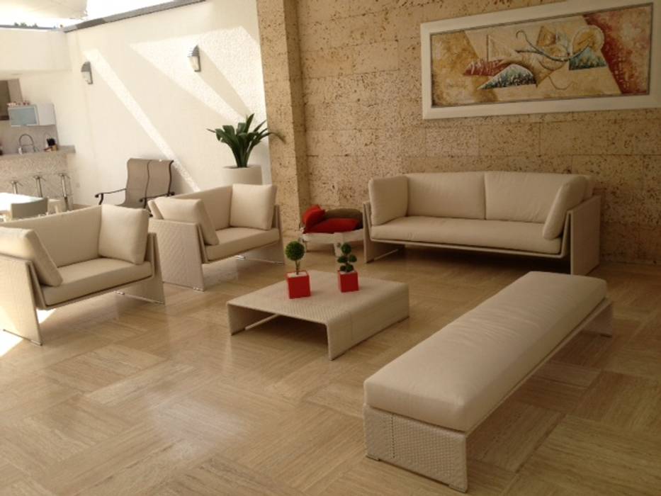 Proyecto Acarigua, THE muebles THE muebles Nowoczesny salon