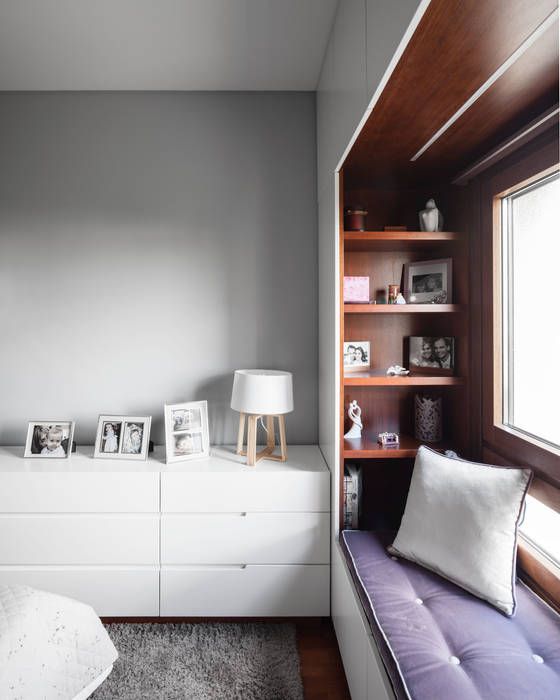 Eclectic style bedroom by Estúdio AMATAM Eclectic