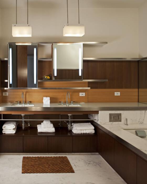 Soho Master Bathroom Lighting Hinson Design Group Modern style bathrooms