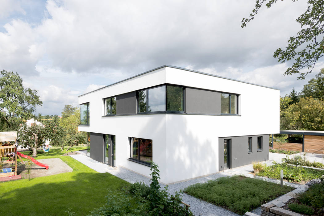 wohnhaus a, sebastian kolm architekturfotografie sebastian kolm architekturfotografie Дома в стиле модерн