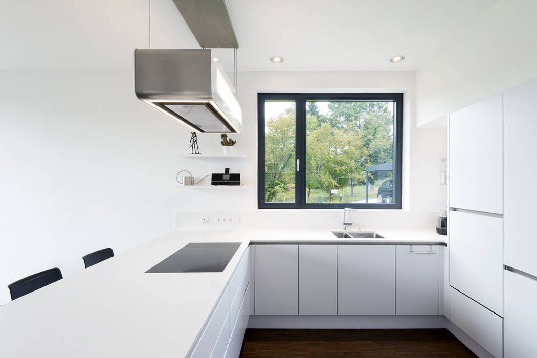 wohnhaus a, sebastian kolm architekturfotografie sebastian kolm architekturfotografie Modern Kitchen