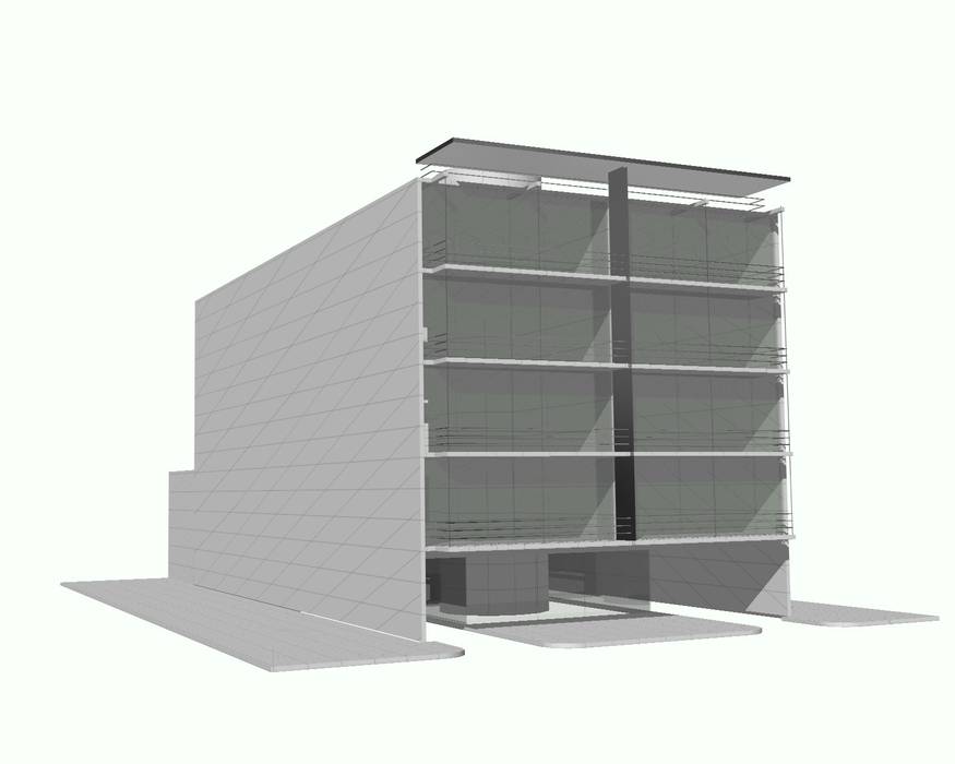 Edificio de departamentos en la Condesa, Atelier X Atelier X Casas minimalistas