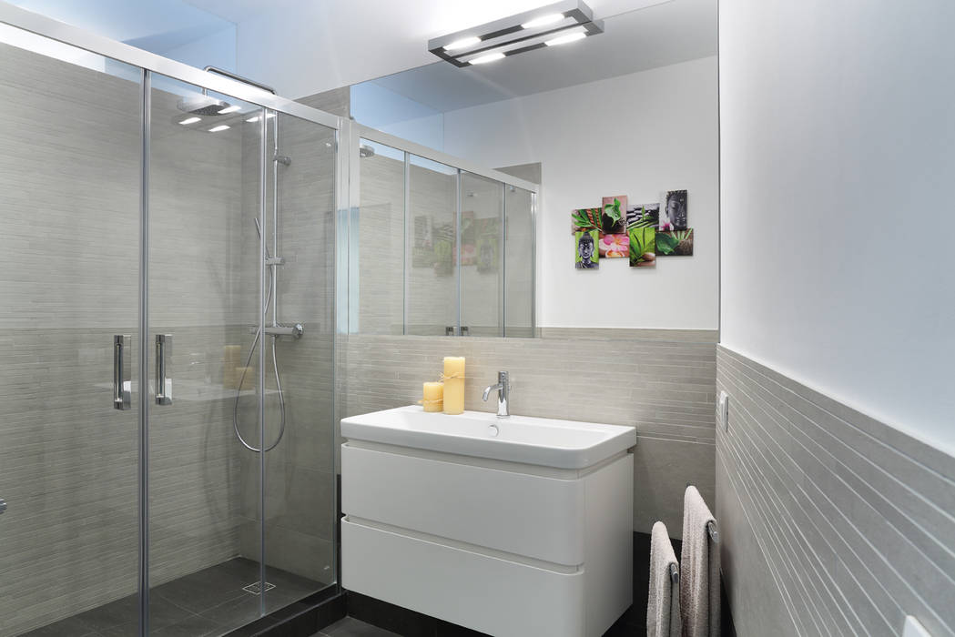 piccoli escamotage in 70 mq, studio ferlazzo natoli studio ferlazzo natoli Minimalist style bathrooms