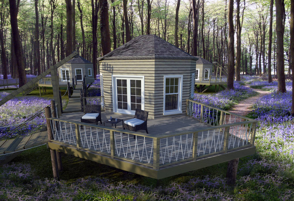 Treehouses will provide distinctive accommodation in a magical estate setting, Des Ewing Residential Architects Des Ewing Residential Architects Country style houses