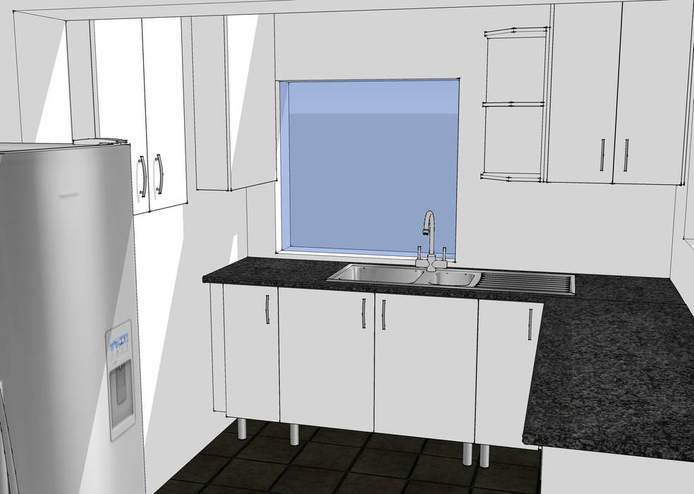 Design Left Hand Side Utilities Area Boss Custom Kitchens (PTY)LTD