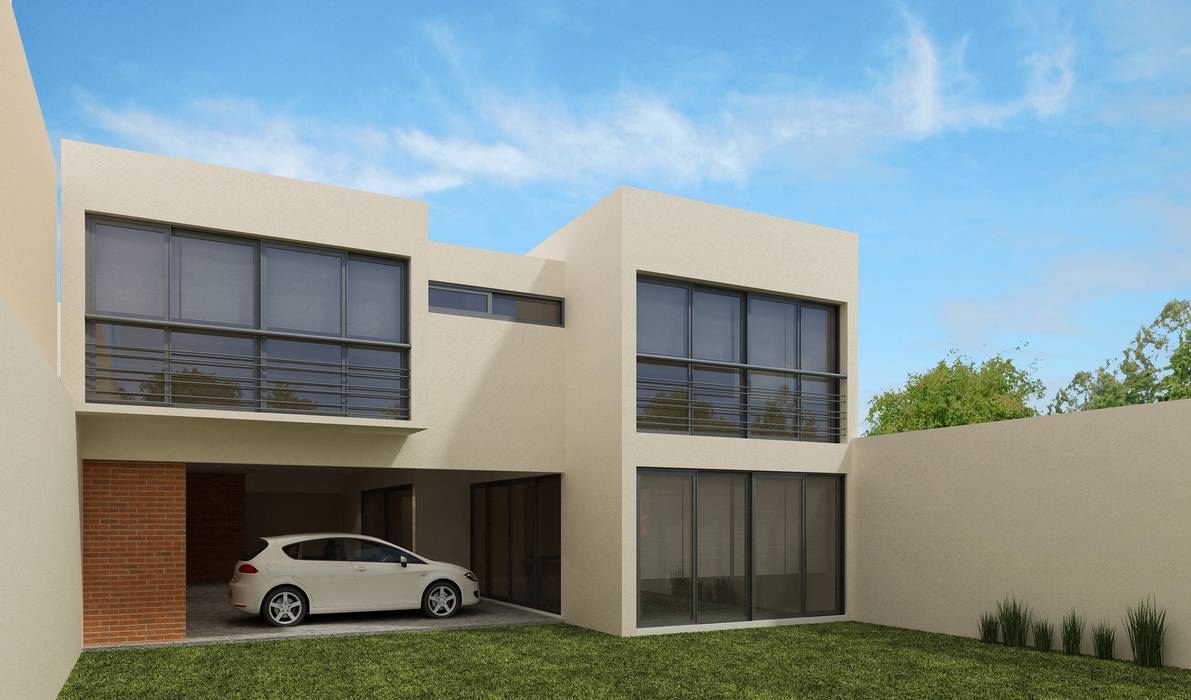 Casa Lomas Residencial, Constructora e Inmobiliaria Catarsis Constructora e Inmobiliaria Catarsis Minimalist house Bricks