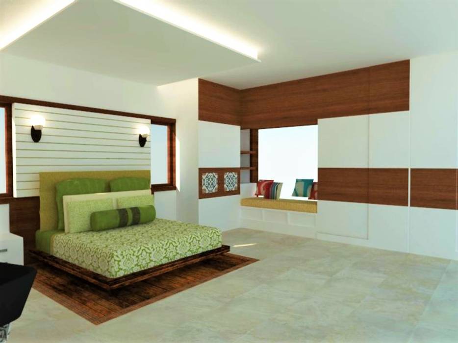 Master Bedroom Urban Shaastra Classic style bedroom Furniture,Wood,Comfort,Building,Interior design,Rectangle,Cabinetry,Flooring,Shade,Floor