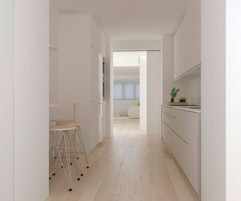 ático sostenible , Studio Transparente Studio Transparente Mediterranean style kitchen Engineered Wood Transparent
