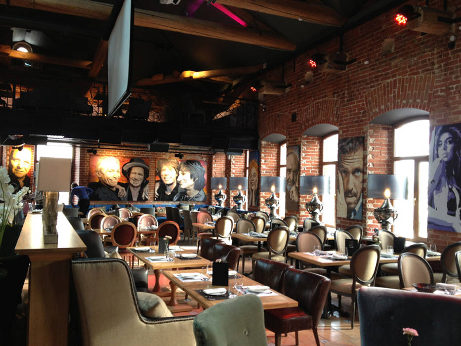 Klubnyj Restoran Bar Soho V G Saratov Proekt Art People Group Art People Group Bary I Kluby V Stile Loft Homify