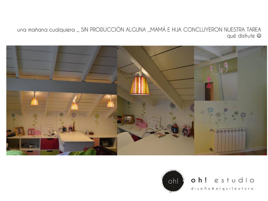 habitación niña en uso OH! estudio diseño & arquitectura Baños de estilo moderno