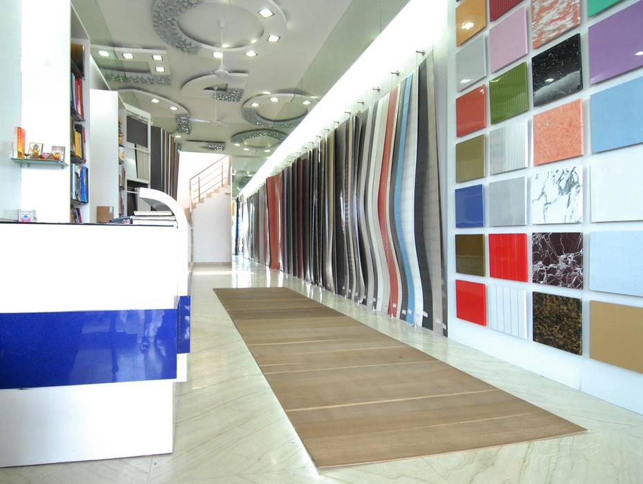 Showroom, Takeaway Interiors Takeaway Interiors Commercial spaces Showroom,Showroom Display,Samples Display,Decoration,Display products in showroom,Showroom front view,Commercial Spaces