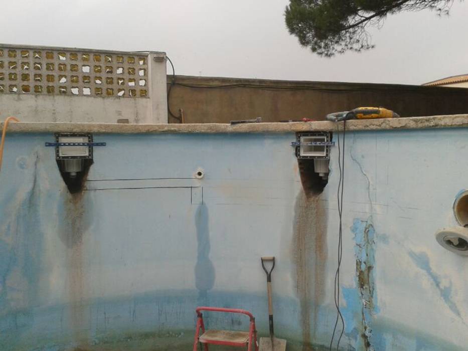 Renovación de piscina con sistema de lámina armada de PVC, Diaz Pools Diaz Pools