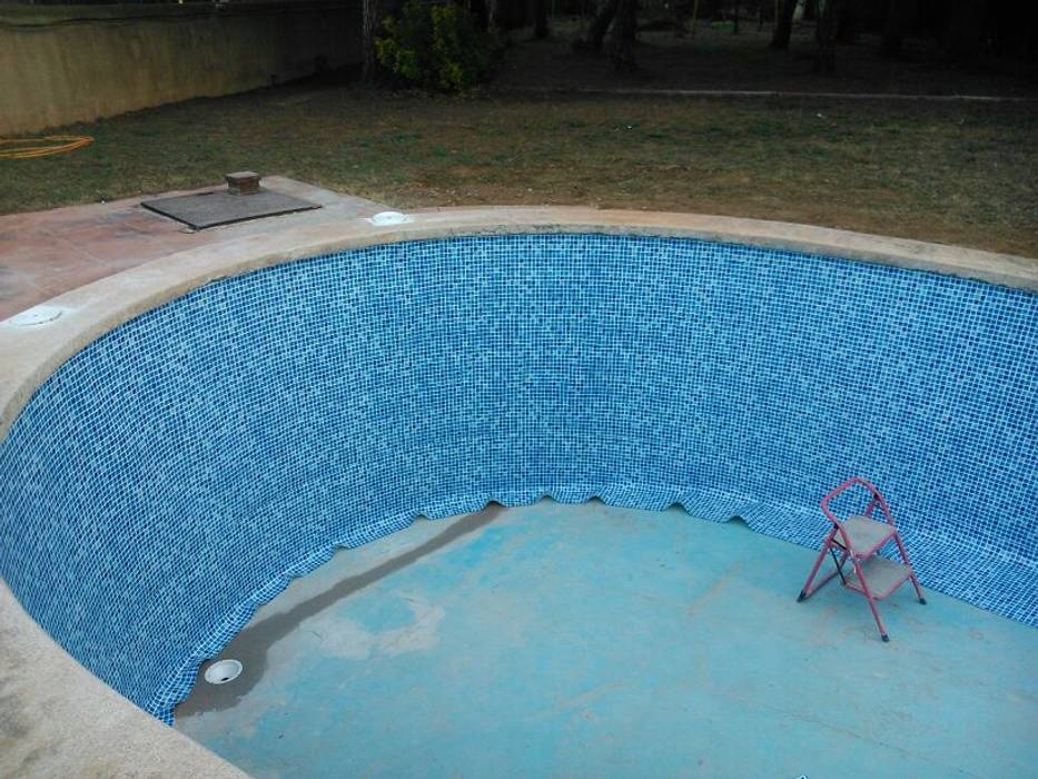 Renovación de piscina con sistema de lámina armada de PVC, Diaz Pools Diaz Pools