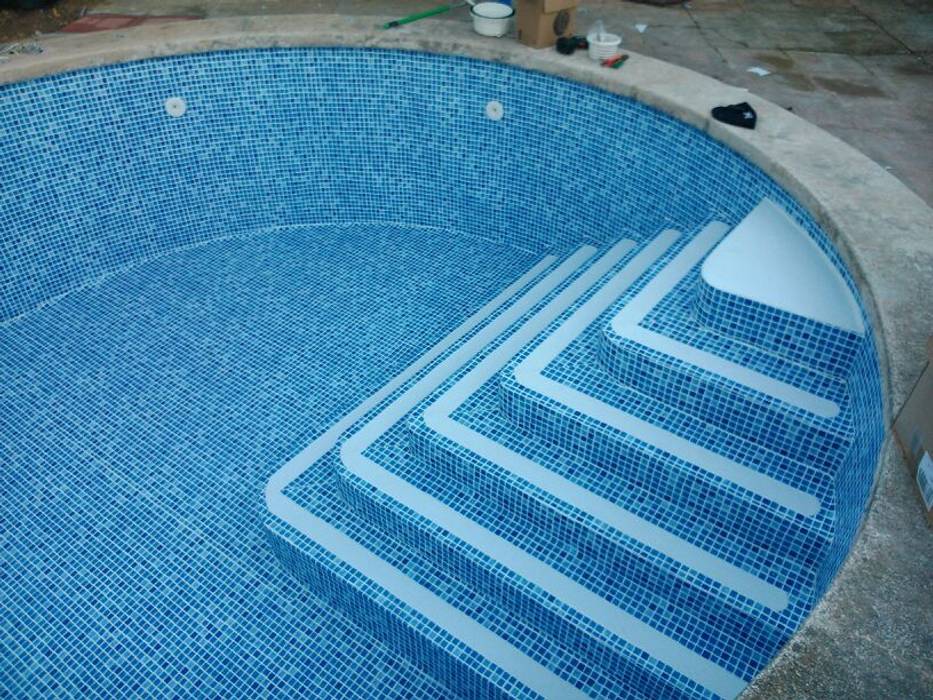 Renovación de piscina con sistema de lámina armada de PVC, Diaz Pools Diaz Pools